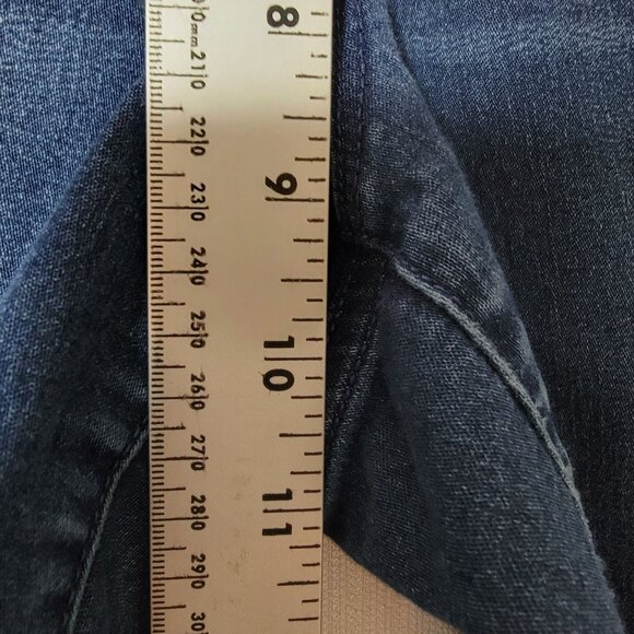 Decree Womens Jeans Size 17Junior Blue Denim Whiskered Skinny Low Rise - Picture 6 of 12